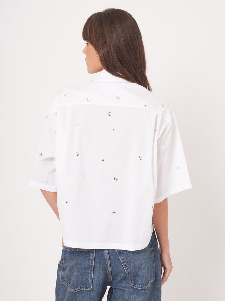 WOVEN JEWEL BLOUSE - REPEAT