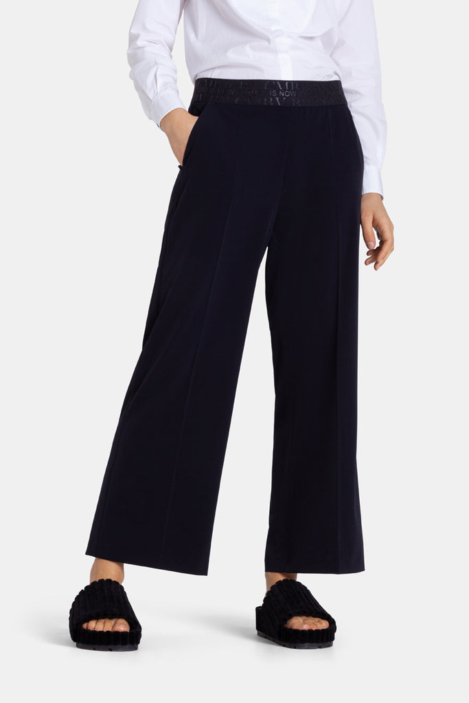 CAMERON CROPPED WIDE LEG PANT (DARK NAVY) - CAMBIO