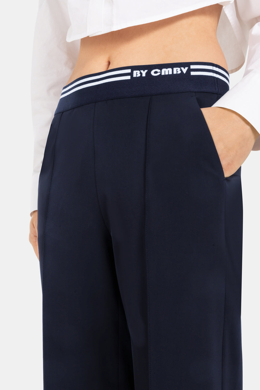 CAMERON WIDE LEG PANT (DARK NAVY) - CAMBIO