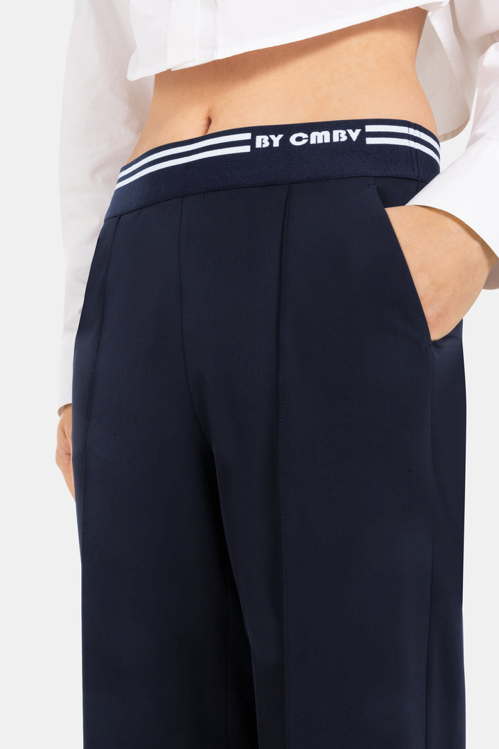 CAMERON WIDE LEG PANT (DARK NAVY) - CAMBIO