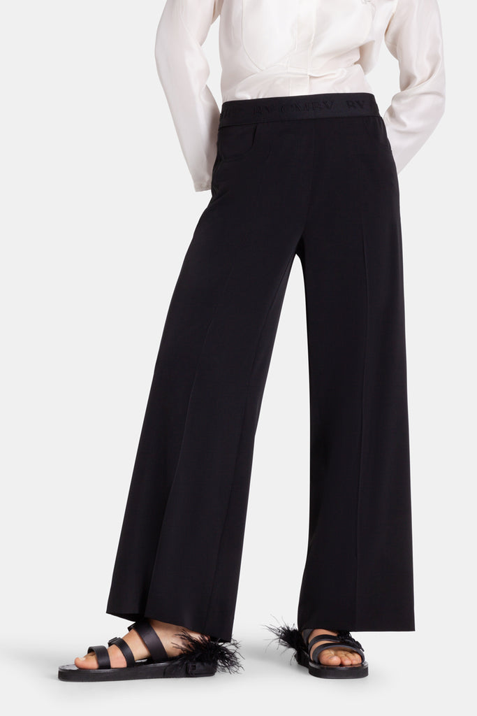 CAMERON CROPPED WIDE LEG PANT (BLACK) - CAMBIO