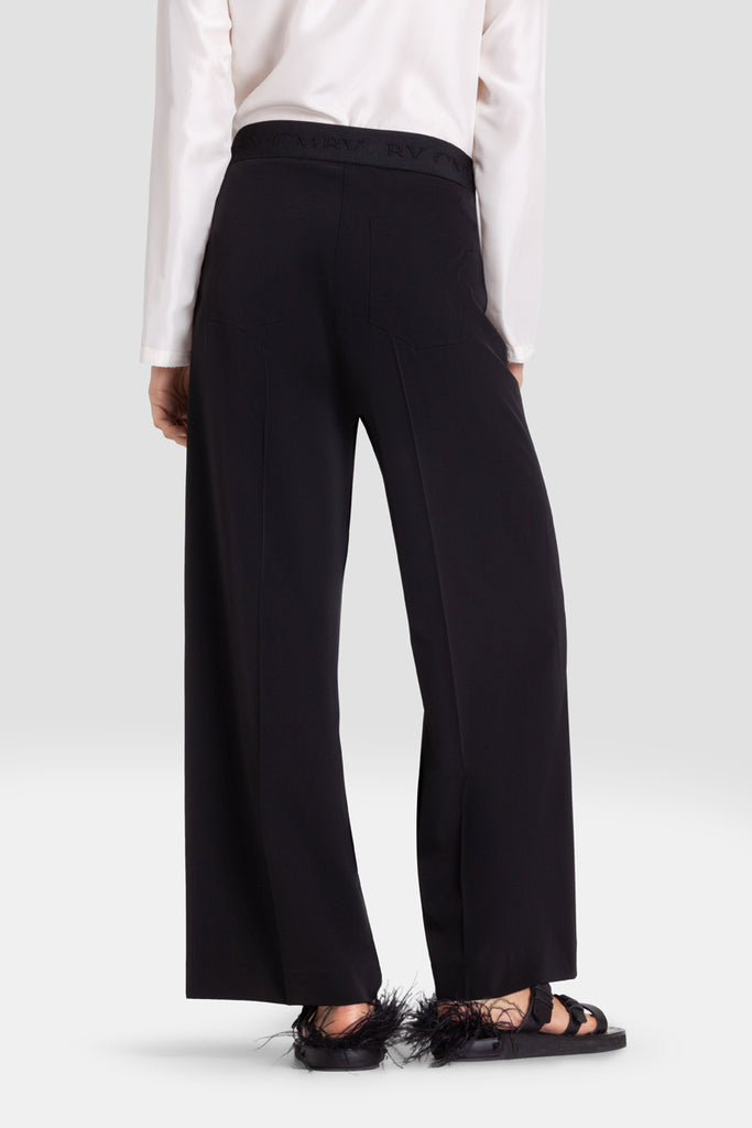CAMERON CROPPED WIDE LEG PANT (BLACK) - CAMBIO