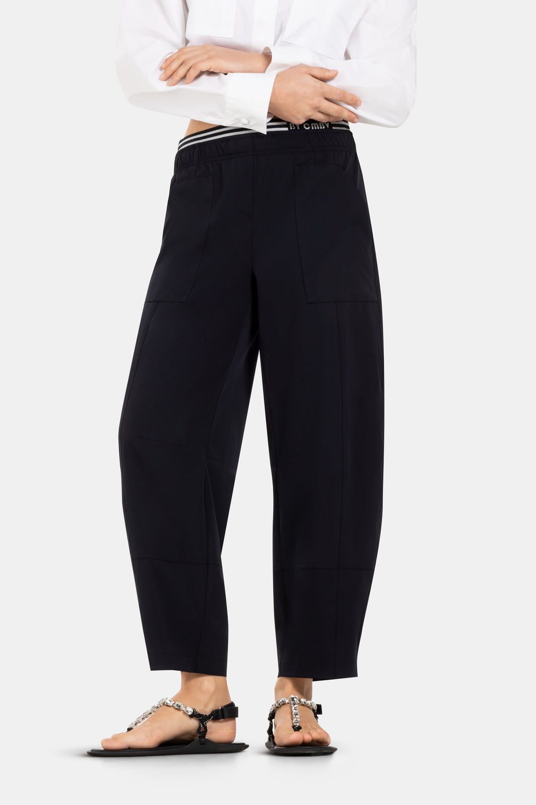 CAMERON WIDE LEG PANT (DARK NAVY) - CAMBIO