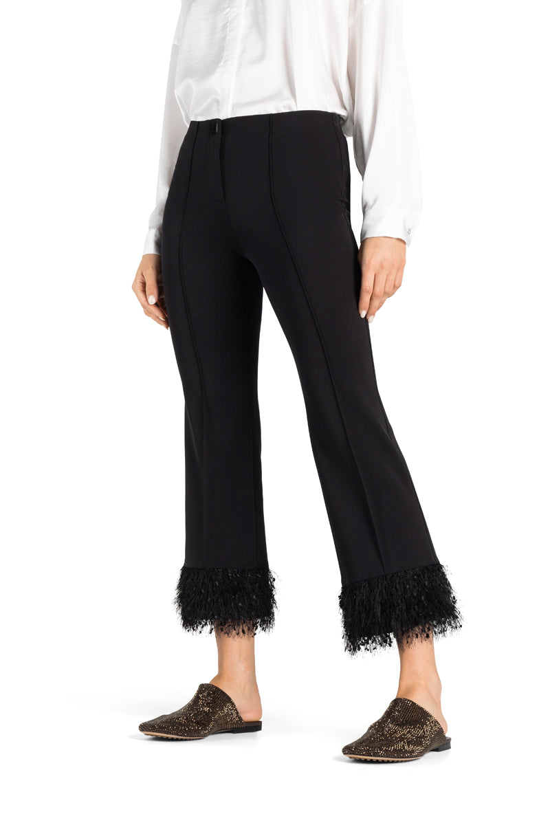 ROS EASY KICK FEATHER TRIMMED PANT - CAMBIO