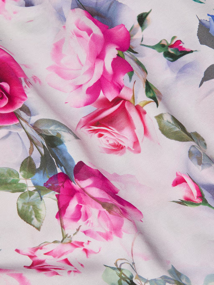AKIYA TANK DRESS (PINK MULTI WATER ROSE) - L'AGENCE
