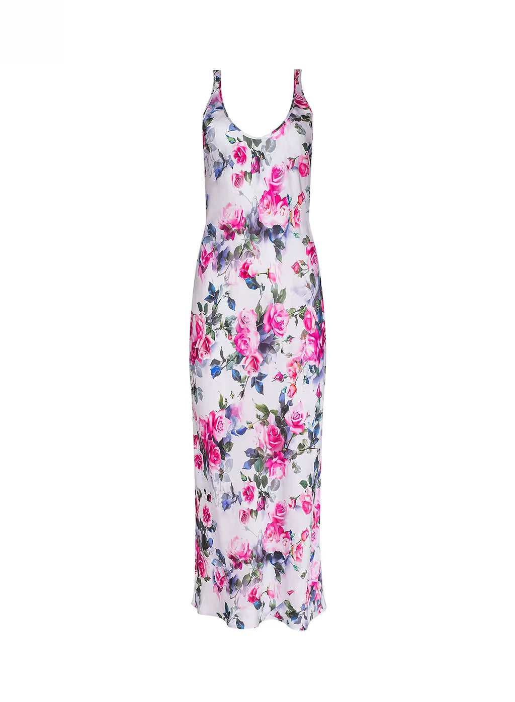 AKIYA TANK DRESS (PINK MULTI WATER ROSE) - L'AGENCE