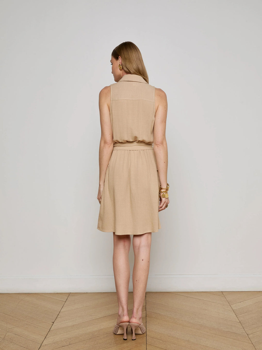 COSIMA MILITARY MINI DRESS - L'AGENCE
