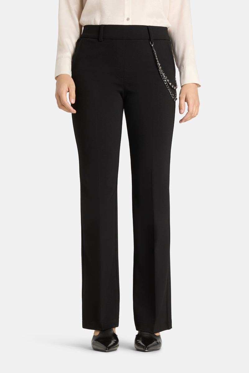 FRANCOISE PULL ON PANT WITH DETACHABLE CHAIN - CAMBIO
