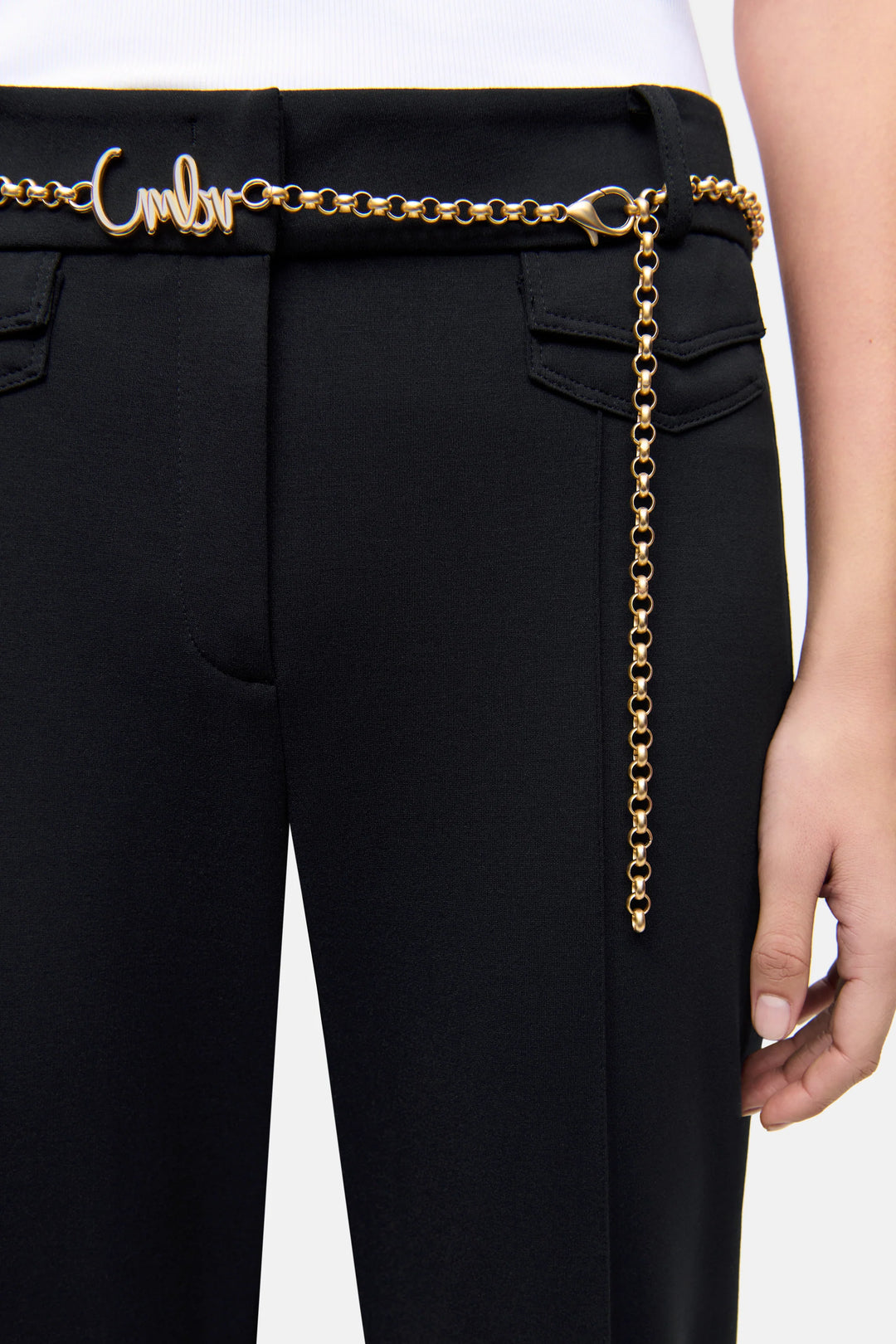 FAWN FLAP POCKET PANT WITH BELT - CAMBIO