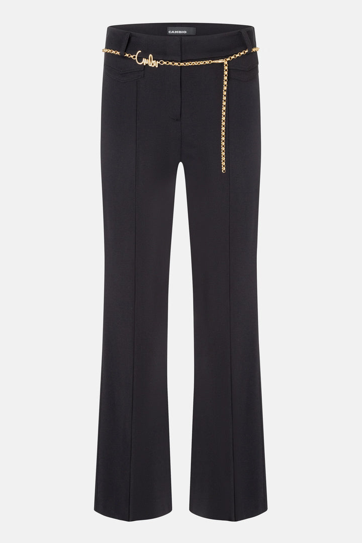 FAWN FLAP POCKET PANT WITH BELT - CAMBIO
