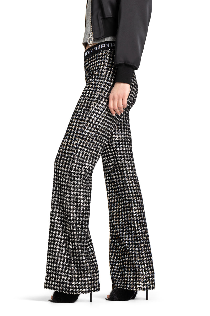 FRANCIS SEQUIN HOUNDSTOOTH PANT - CAMBIO