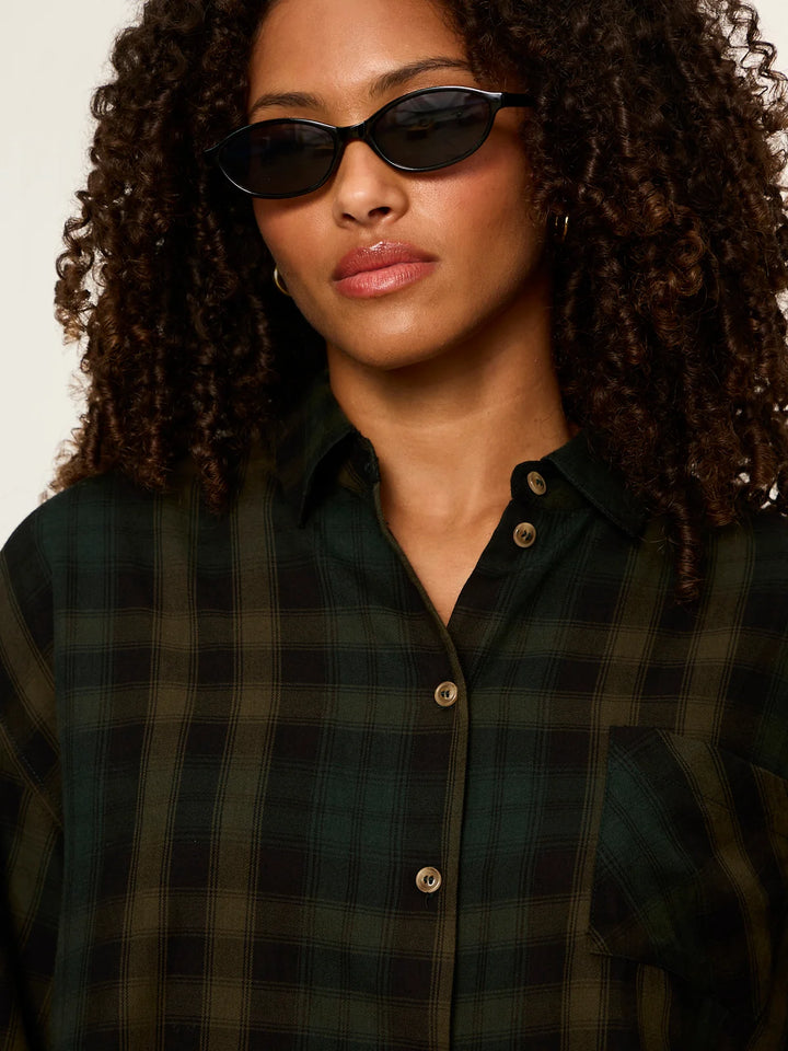 THE AUTUMN EDIT FLANNEL (FOREST PLAID) - SANCTUARY