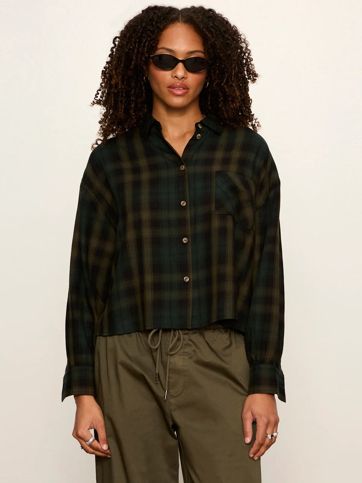 THE AUTUMN EDIT FLANNEL (FOREST PLAID) - SANCTUARY
