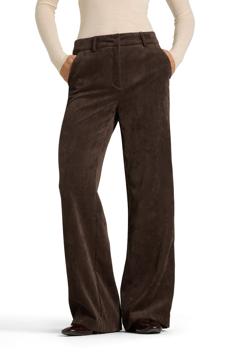 AMELIE WIDE LEG PANT (DARK EBONY) - CAMBIO