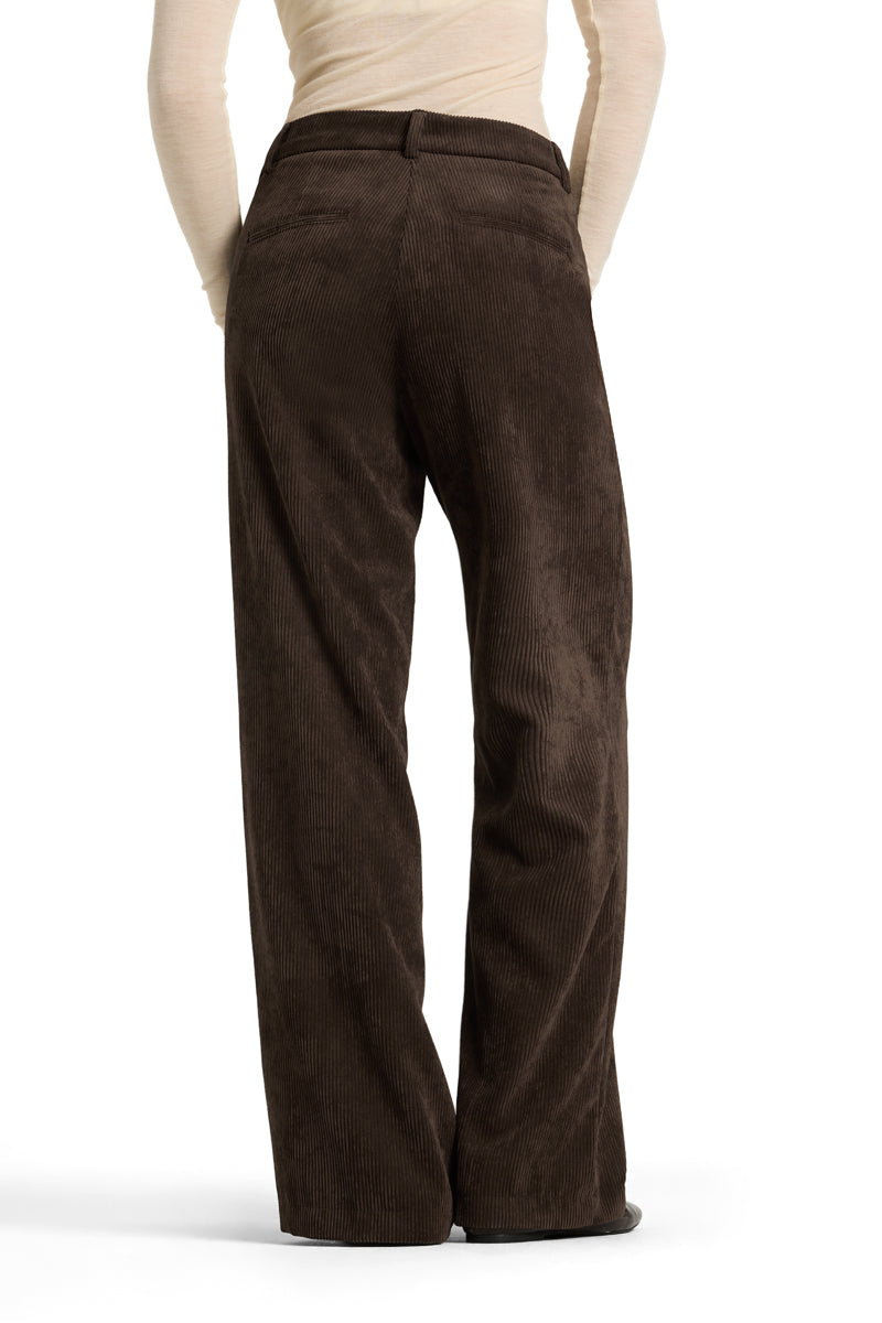 AMELIE WIDE LEG PANT (DARK EBONY) - CAMBIO