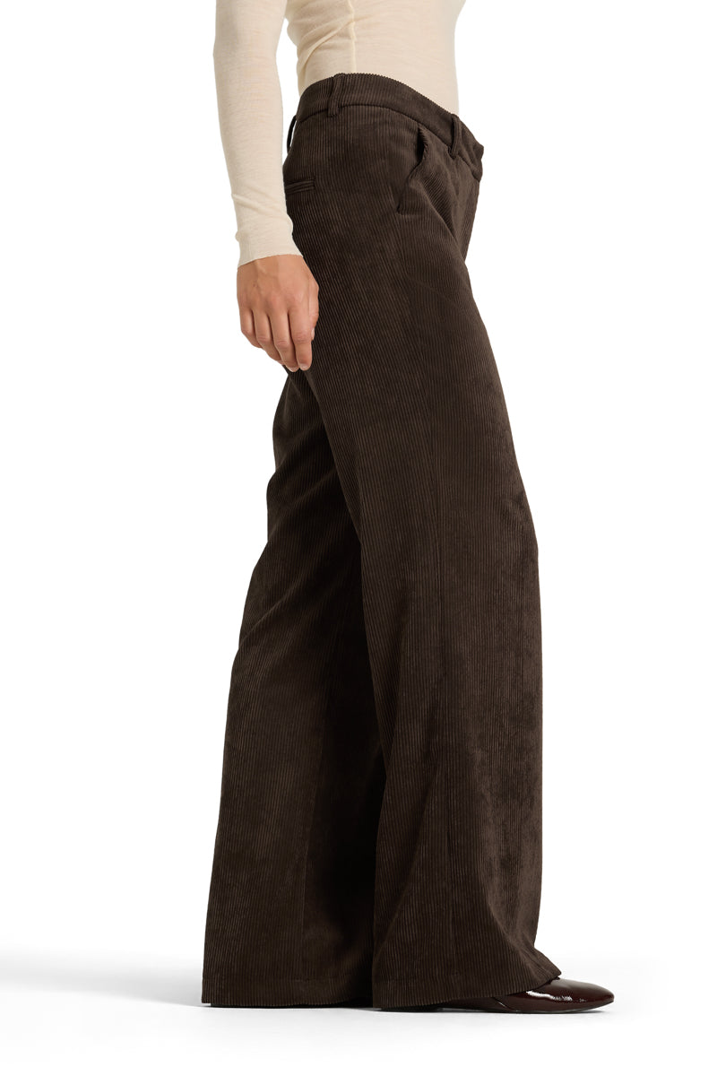 AMELIE WIDE LEG PANT (DARK EBONY) - CAMBIO