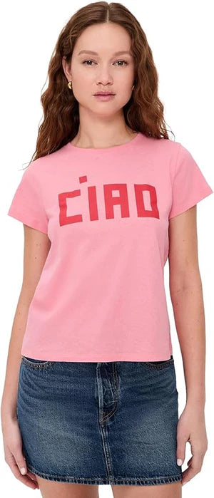 CLASSIC TEE BLOCK CIAO (PETAL) - CLARE V.