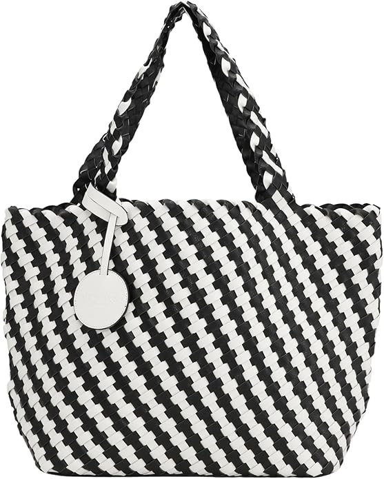 PRINTED TOTE BAG (WHITE/SUGAR/BLACK) - ILSE JACOBSEN