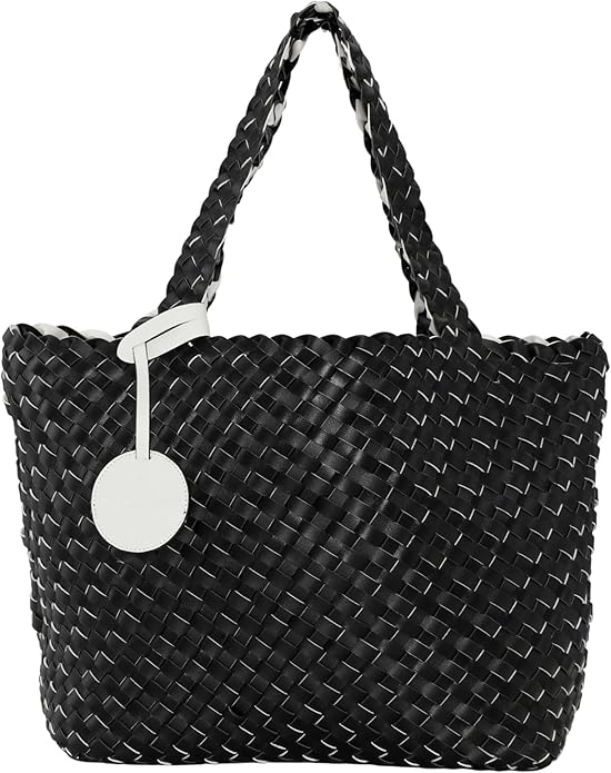 PRINTED TOTE BAG (WHITE/SUGAR/BLACK) - ILSE JACOBSEN