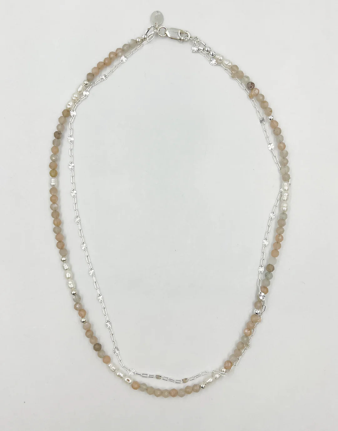 TWO STRAND PALMA NECKLACE (SILVER) - SASKIA DEVRIES