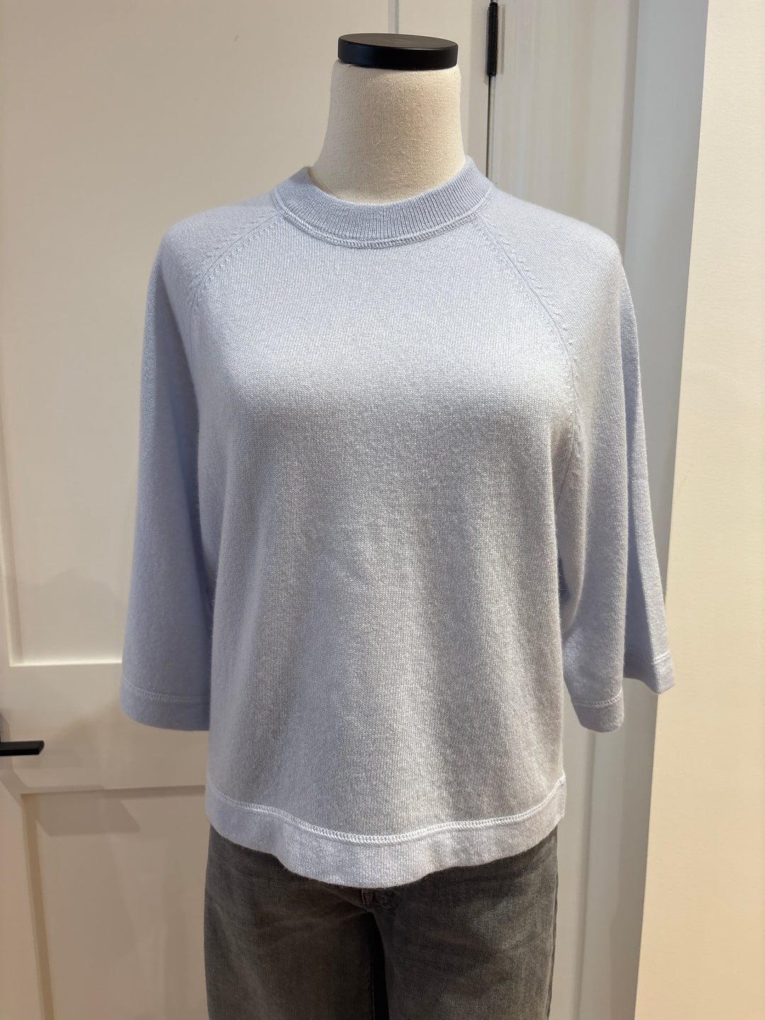 OVERSIZED ELBOW SLEEVE TEE - AUTUMN CASHMERE