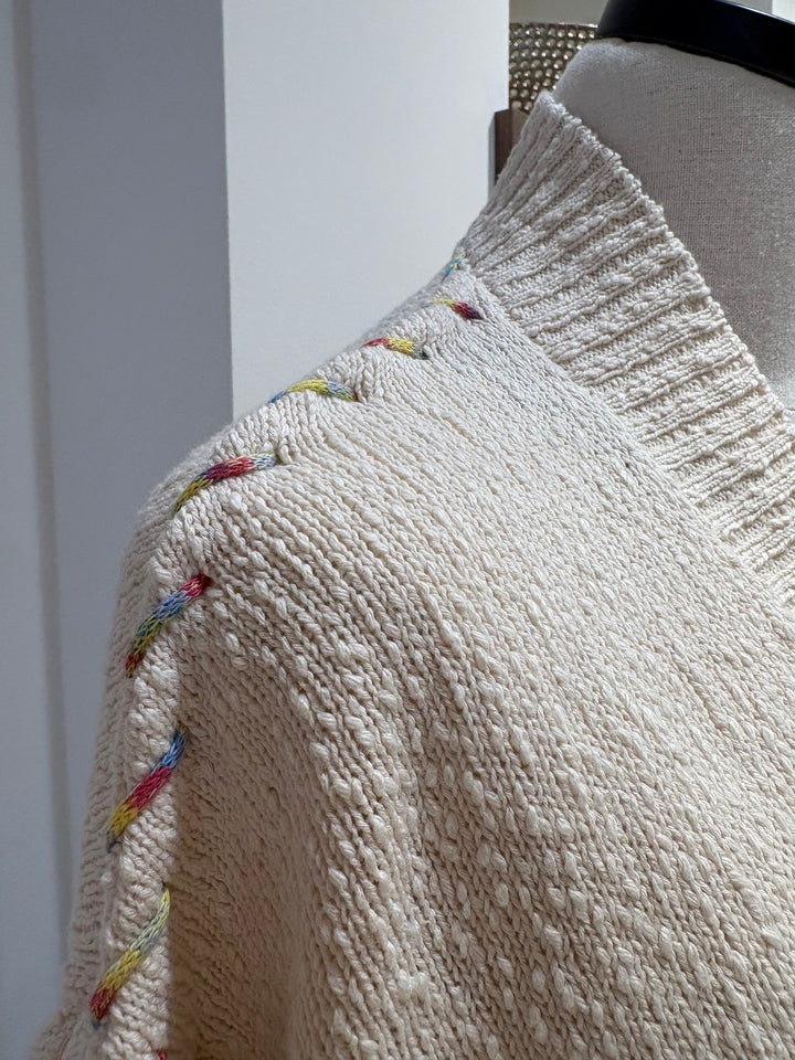 SIENNA CARDIGAN (ECRU) - KERRI ROSNETHAL