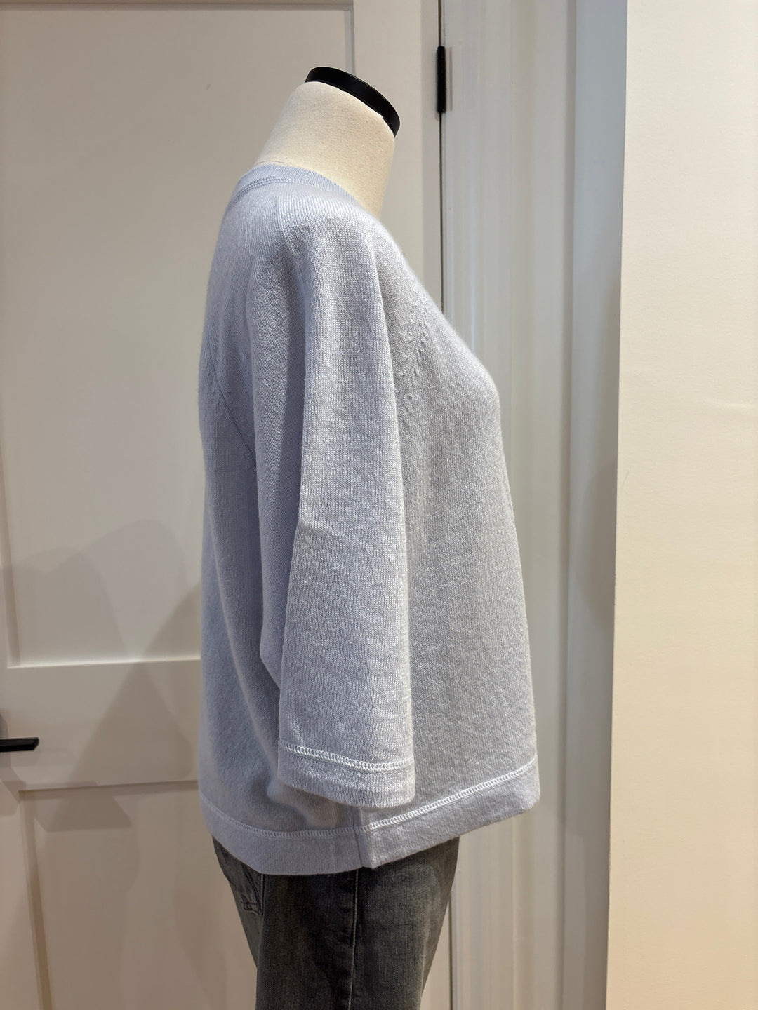 OVERSIZED ELBOW SLEEVE TEE - AUTUMN CASHMERE