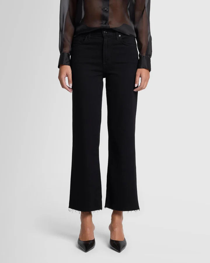 CROPPED ALEXA (BLACK) - 7 FOR ALL MANKIND