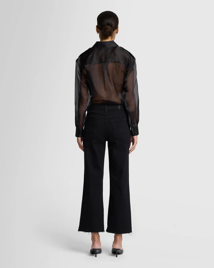 CROPPED ALEXA (BLACK) - 7 FOR ALL MANKIND