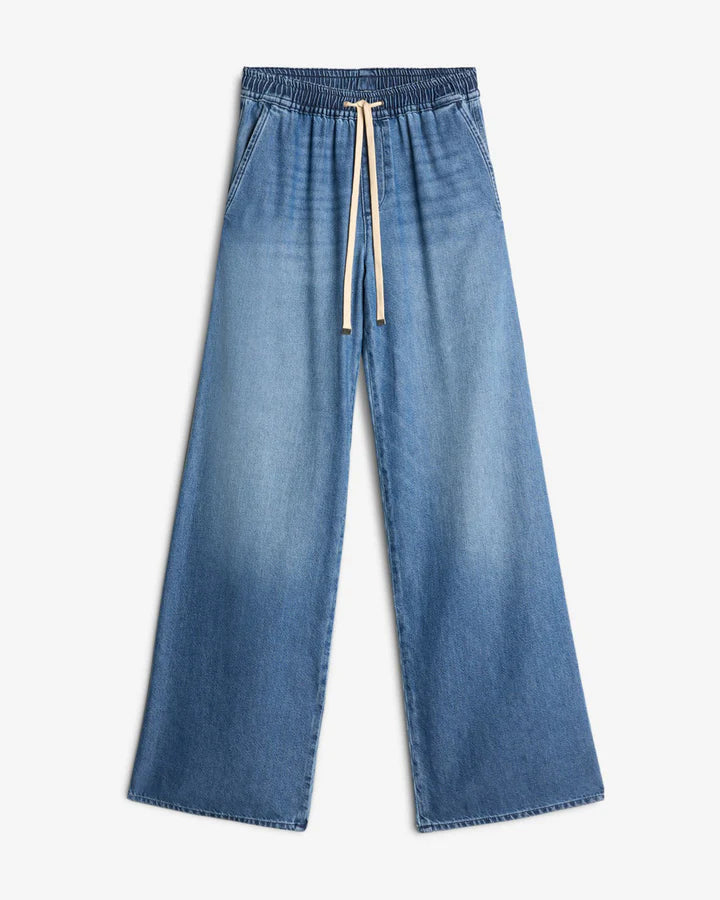 PULL-ON WIDE LEG (BLUE DENIM) - 7 FOR ALL MANKIND