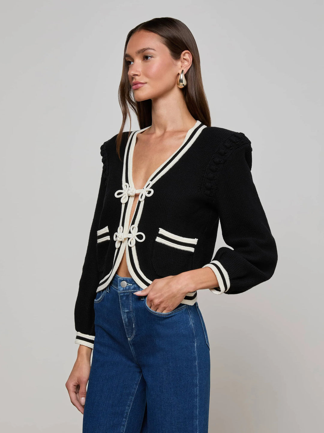 KAITO CROPPED CARDIGAN - L'AGENCE
