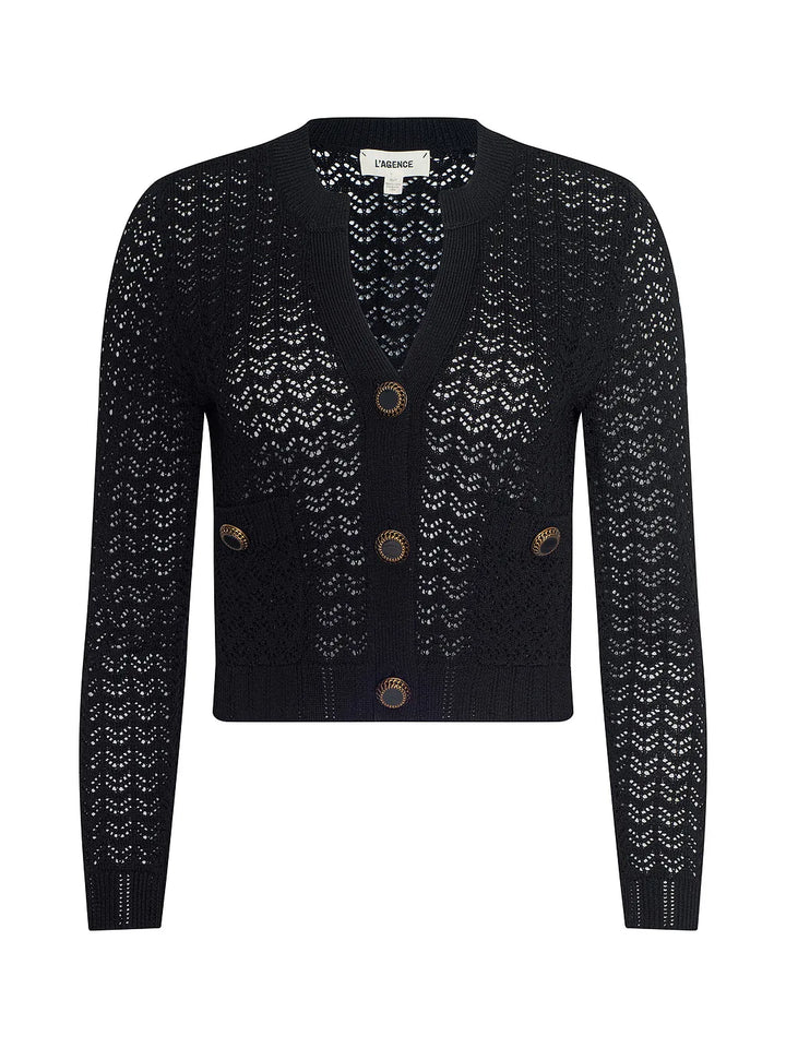 ORLA POINTELLE KNIT CARDIGAN - L'AGENCE