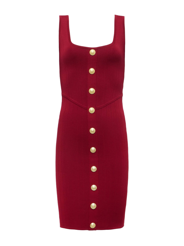 SOLEIL SQUARE NECK DRESS - L'AGENCE