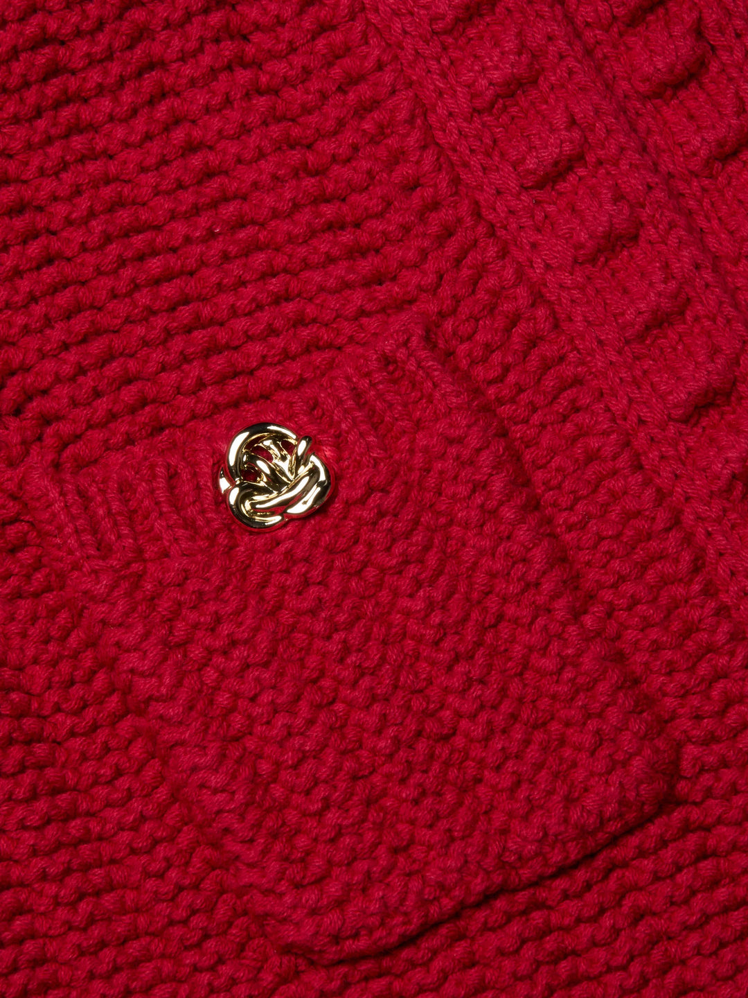 DELLI CROPPED 3/4 SLEEVE CARDIGAN (ENGINE RED) - L'AGENCE