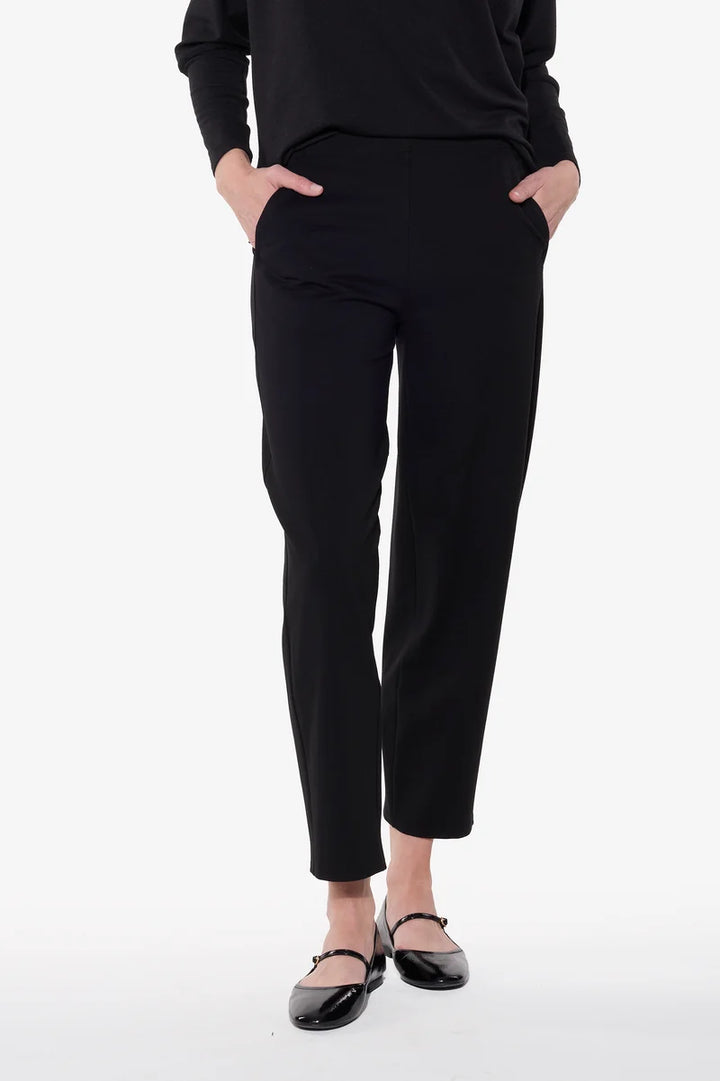 SLIP ON BARREL PANT (BLACK) - BRENDA BEDDOME
