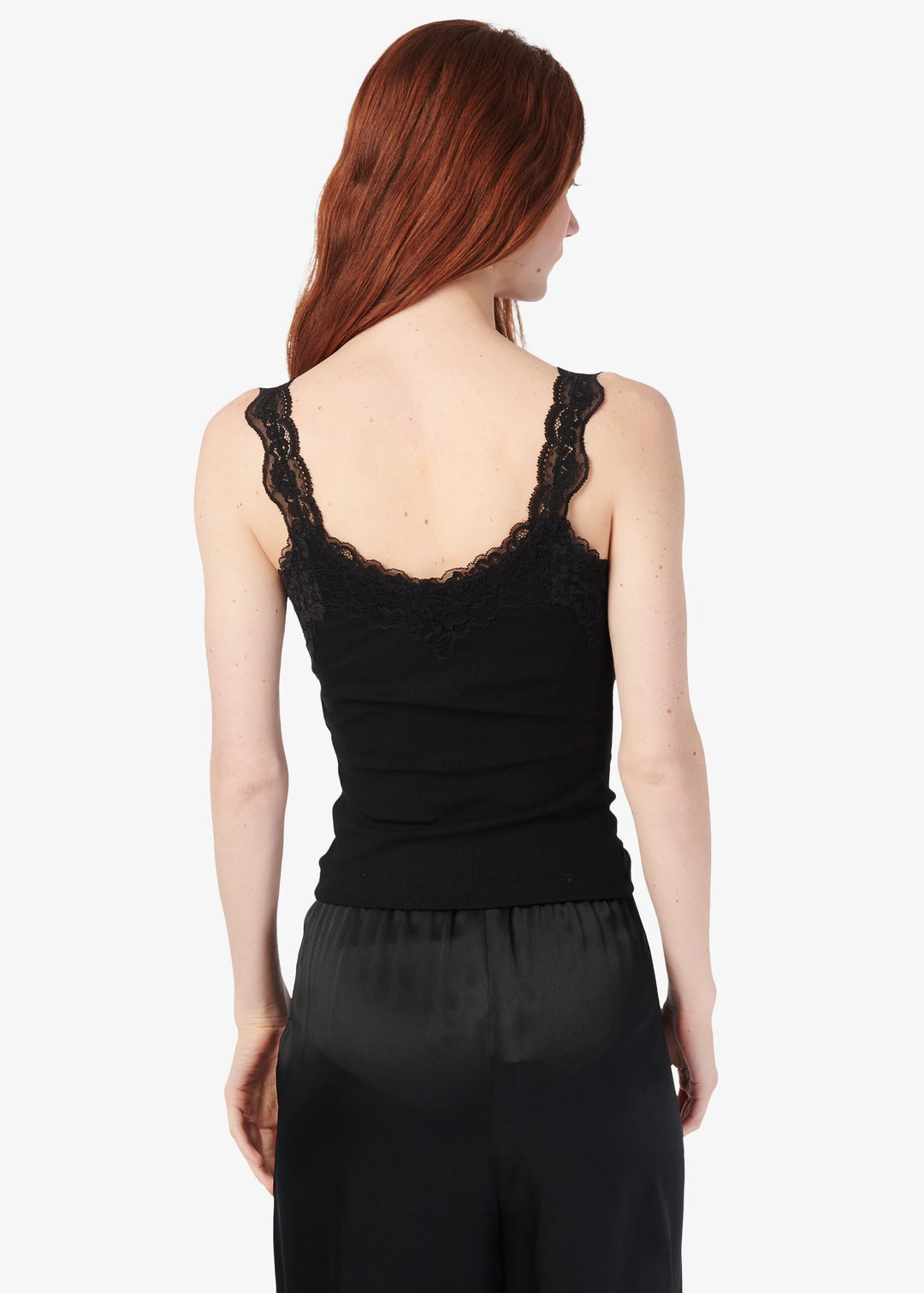 LANI RIB KNIT TANK (BLACK) - CAMI NYC