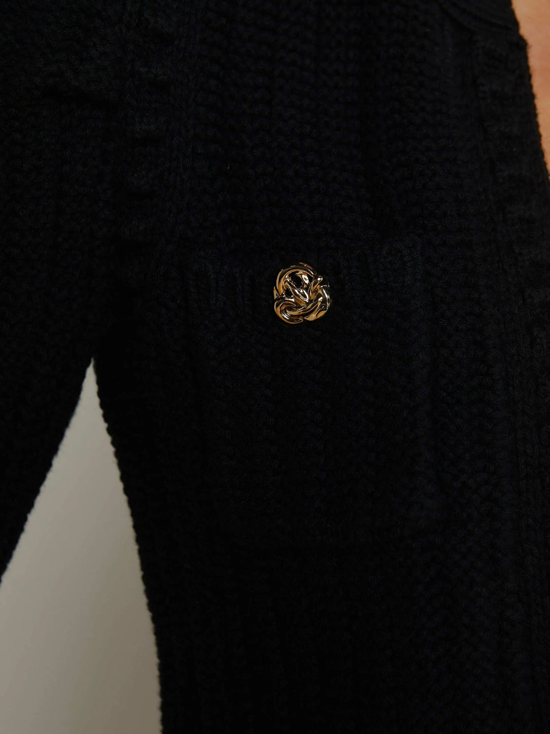 DELILAH CROPPED CARDIGAN (BLACK) - L'AGENCE