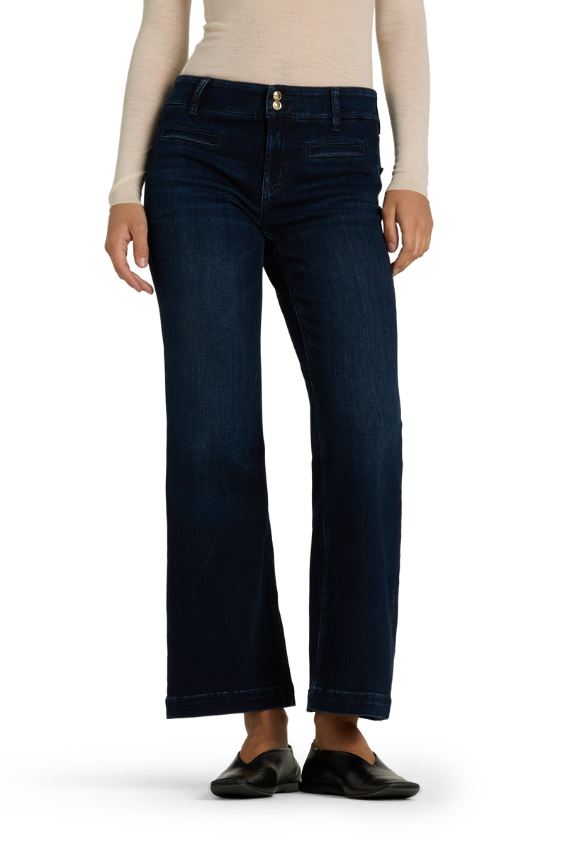TESSA WIDE LEG DENIM (SOFT COZY BLUE) - CAMBIO