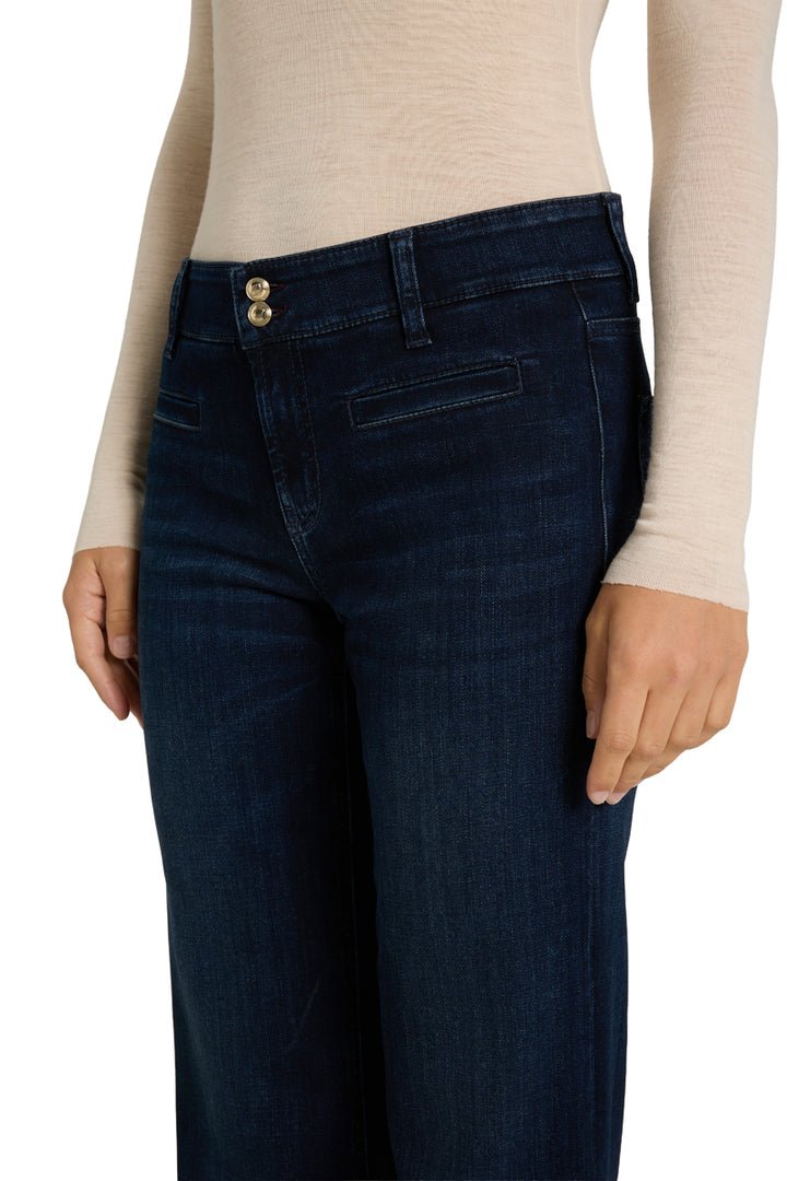 TESSA WIDE LEG DENIM (SOFT COZY BLUE) - CAMBIO