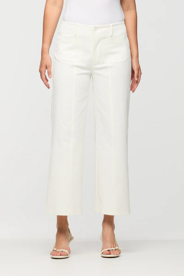 CROP MARINE PANT (OFF WHITE) - BRENDA BEDDOME