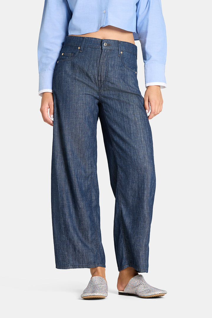 ORIA CROPPED BARREL JEAN (ECO RINSED) - CAMBIO