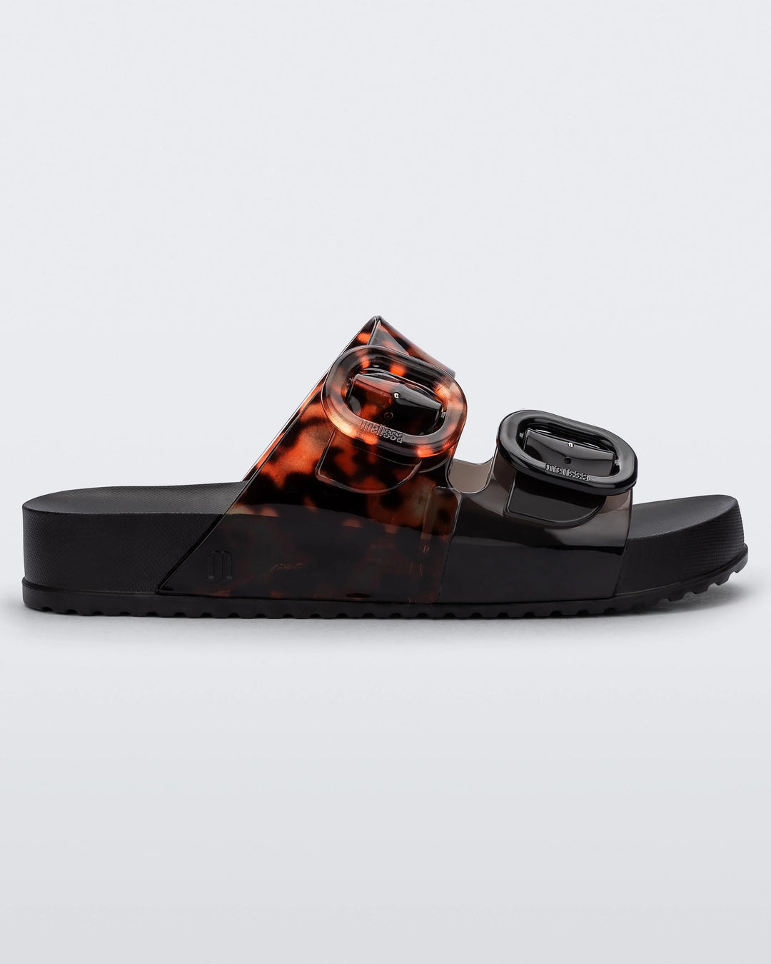 COZY SLIDE (BLACK/CLEAR TORTOISE) - MELISSA