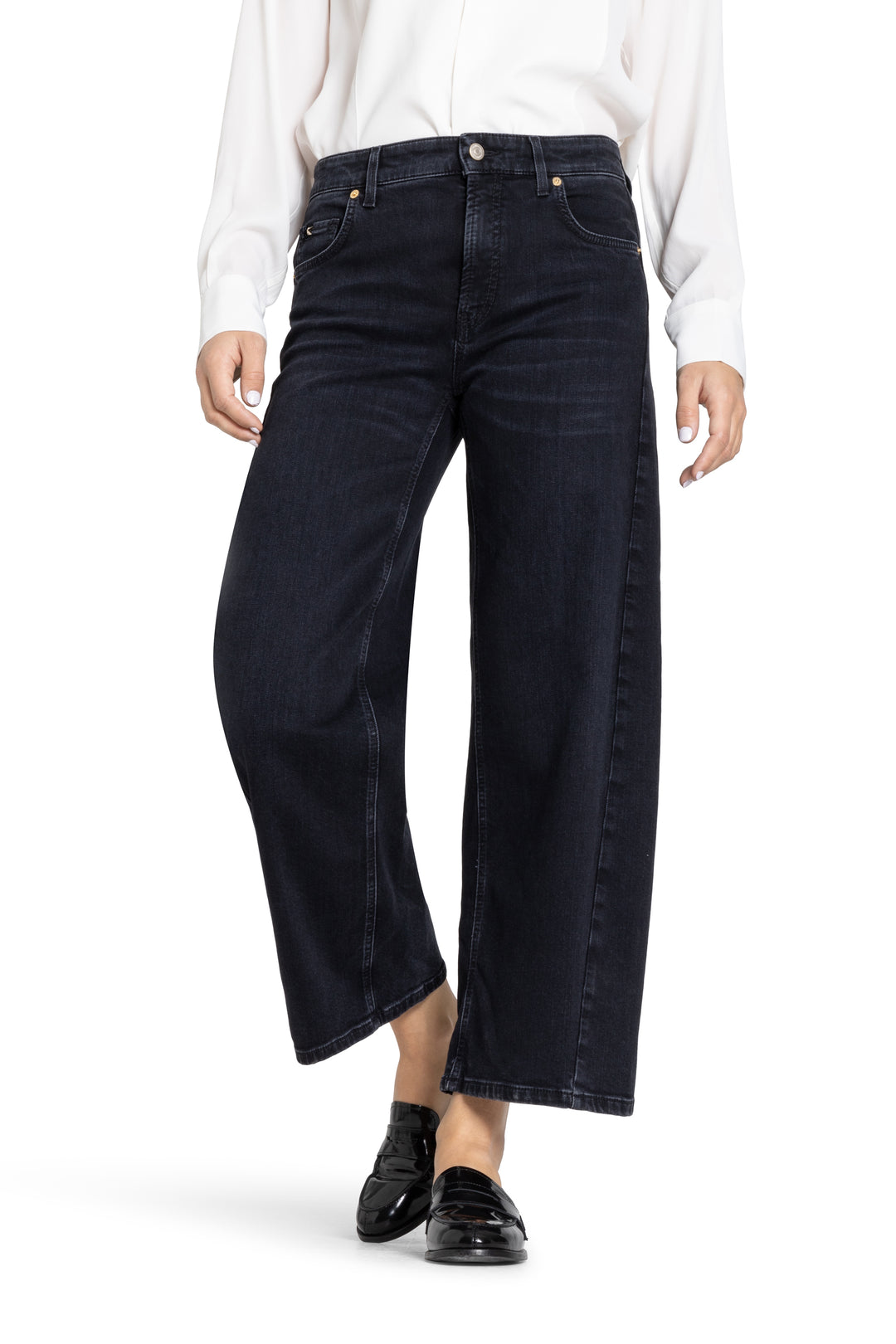 ORIA BARREL SHAPE DENIM - CAMBIO
