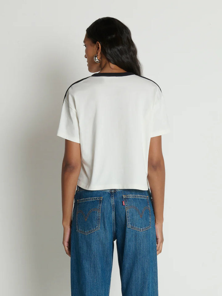 ADA BUTTON TEE (PORCELAIN COLOUR BLOCK) - NATION