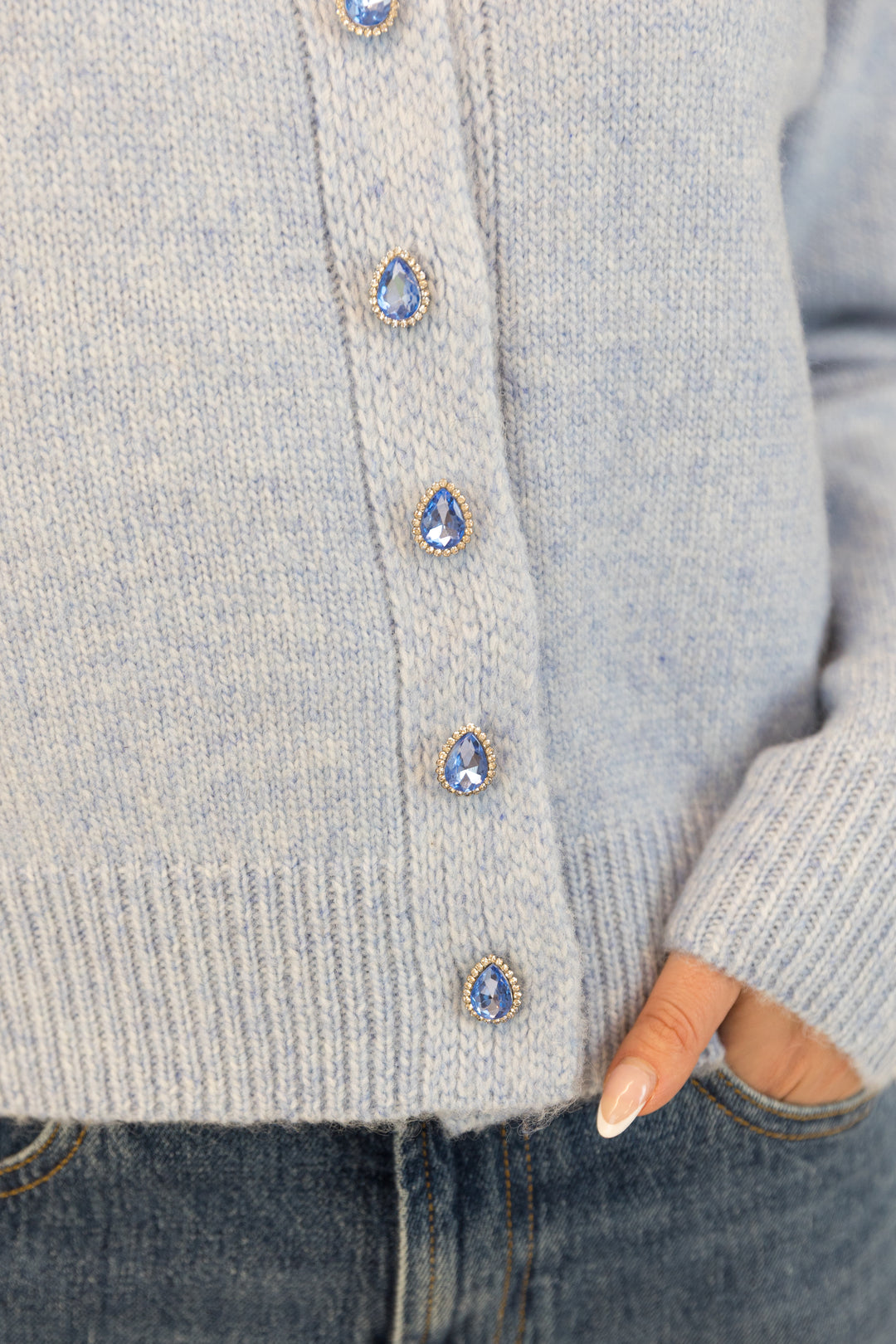 AISHA CRYSTAL CARDIGAN - LYLA + LUXE