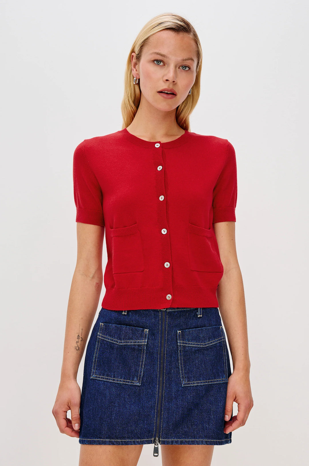 AISLEY SHORT SLEEVE SWEATER - RAILS