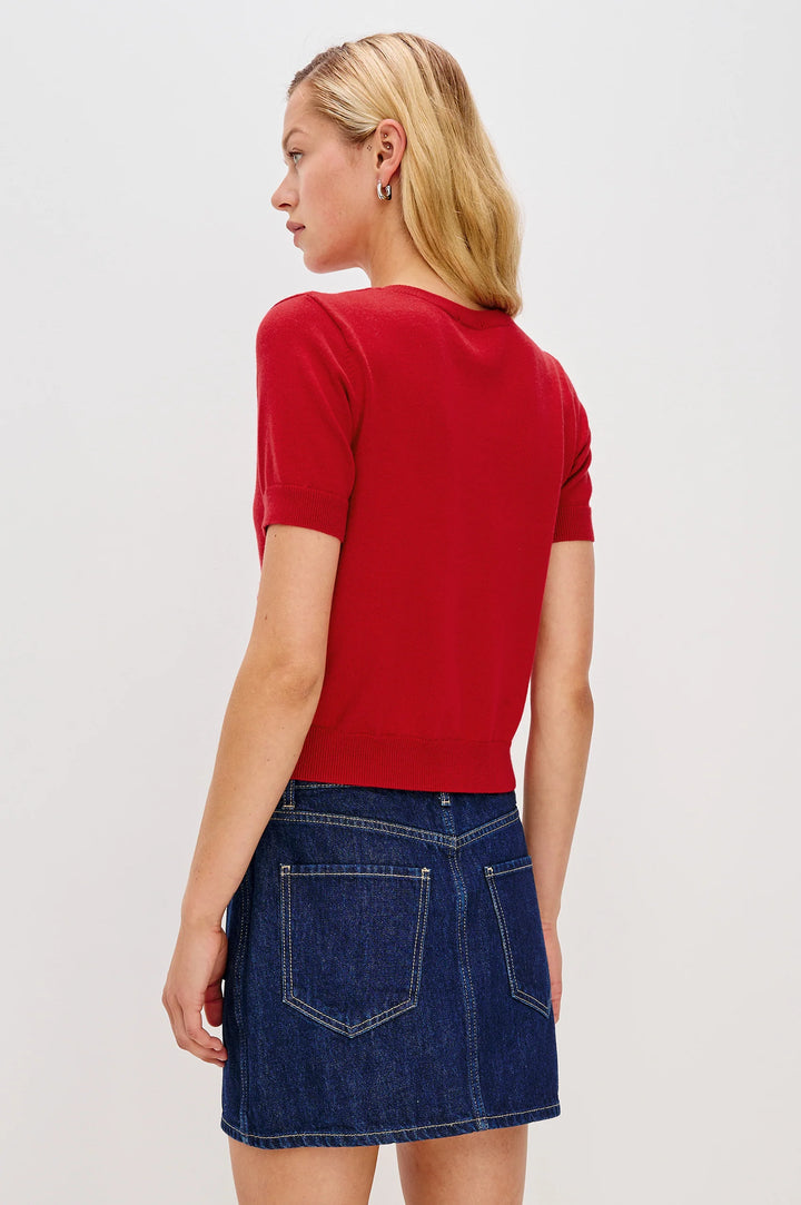 AISLEY SHORT SLEEVE SWEATER - RAILS