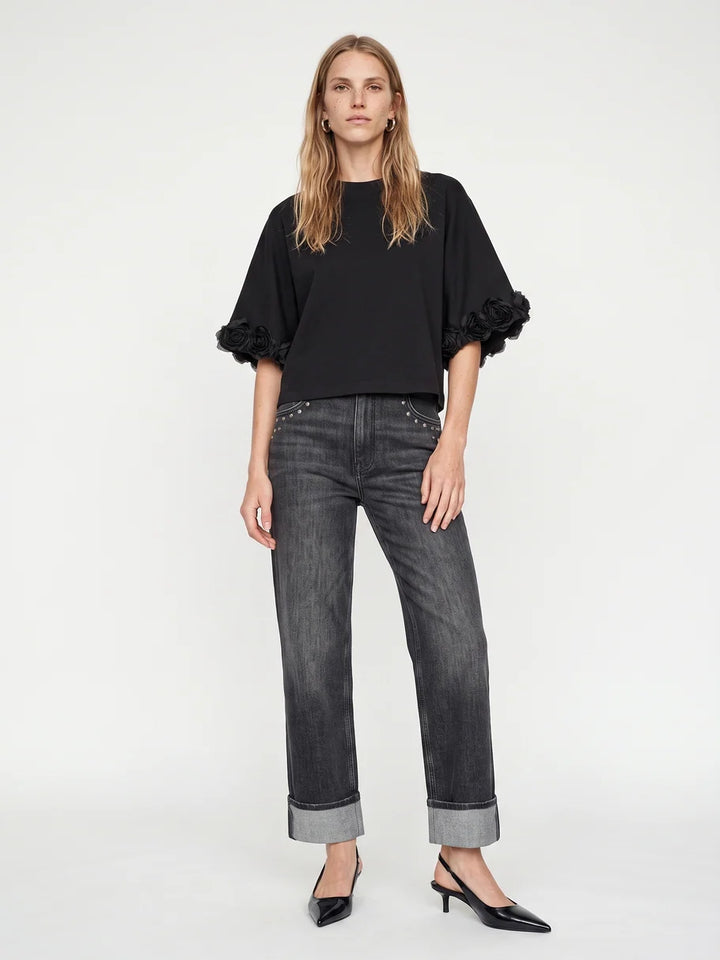 ROSETTE TEE (BLACK) - MOS MOSH