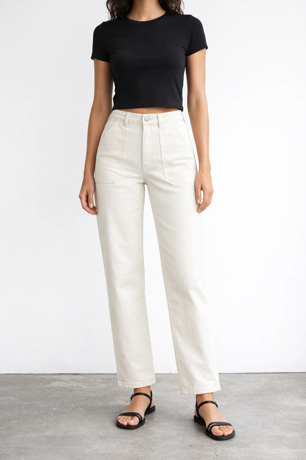 ALABAMA RELAXED FIT UTILITY JEAN (ECRU) - FIDELITY