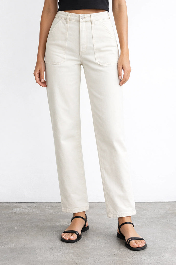 ALABAMA RELAXED FIT UTILITY JEAN (ECRU) - FIDELITY